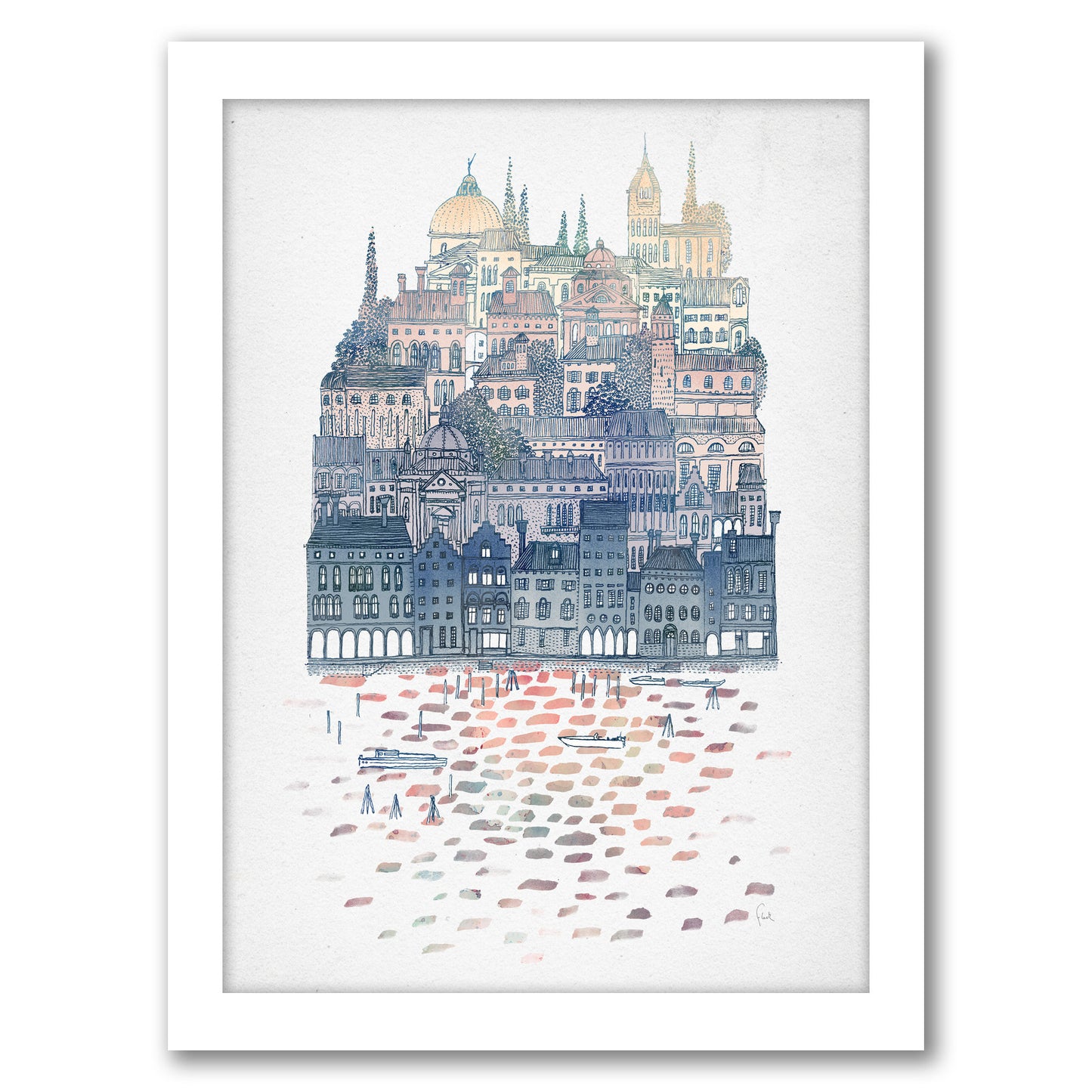 Serenissima by David Fleck - Framed Print