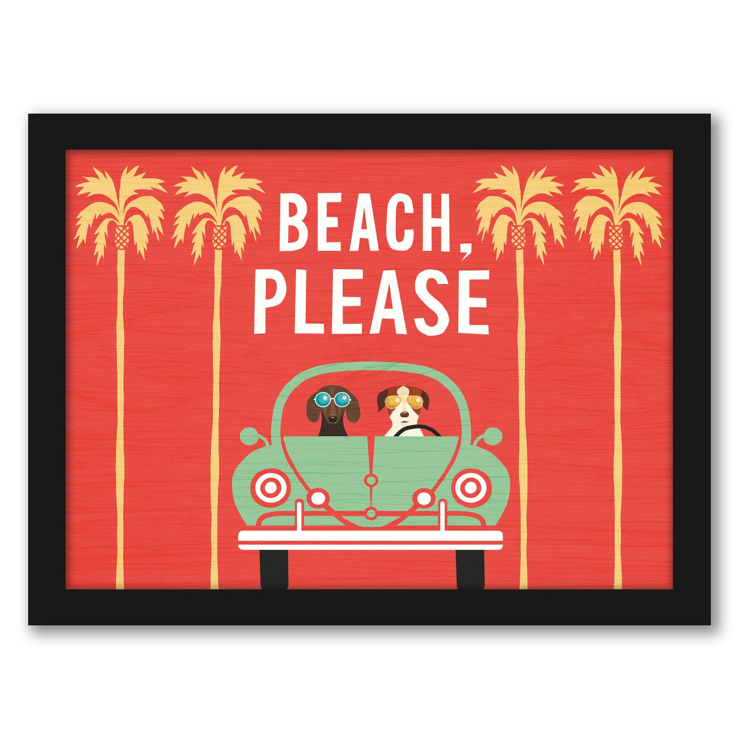 Beach Bums Beetle I by Wild Apple - Framed Print