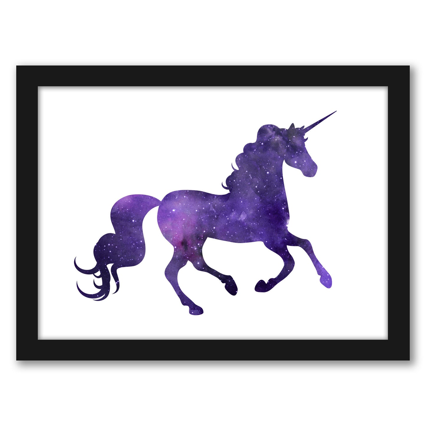 Cosmic Unicorn by Peach & Gold - Framed Print