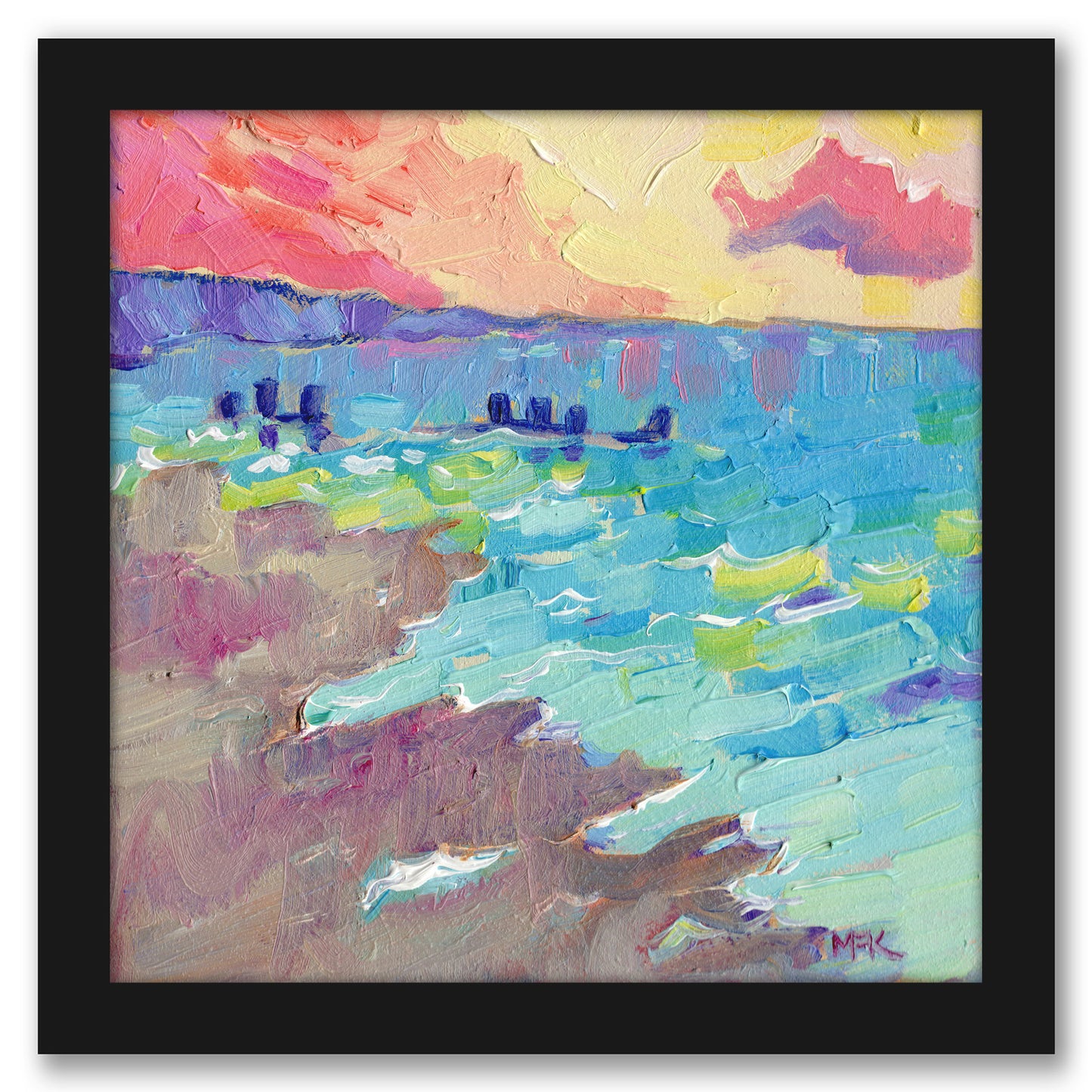 Norfolk Beach by Mary Kemp - Framed Printd Print