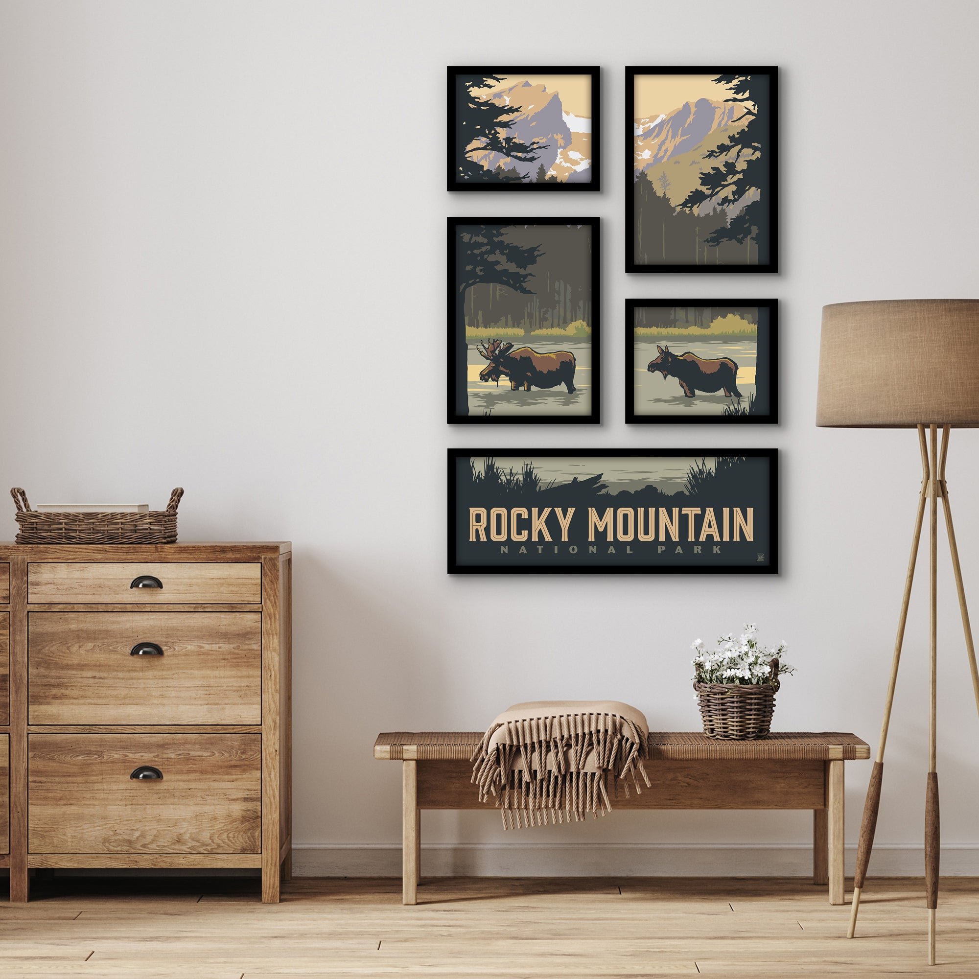 Anderson Design Group US National Park Art - 5 Piece Sets