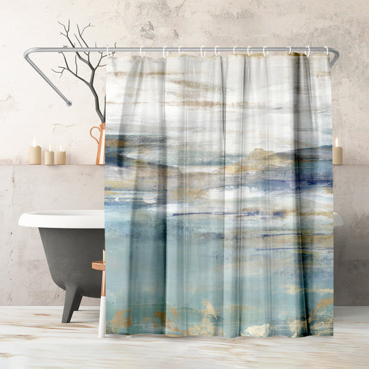 71" x 74" Shower Curtain, Upon a Clear II by PI Creative Art