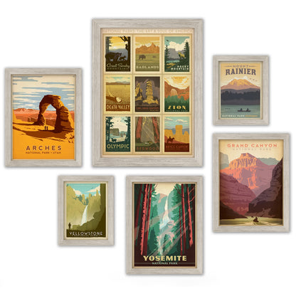 U.S. National Parks by Anderson Design Group - 6 Piece Framed Gallery Wall Set