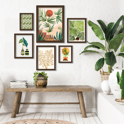 Black and White Weekend In Mojave - 6 Piece Framed Gallery Wall Set