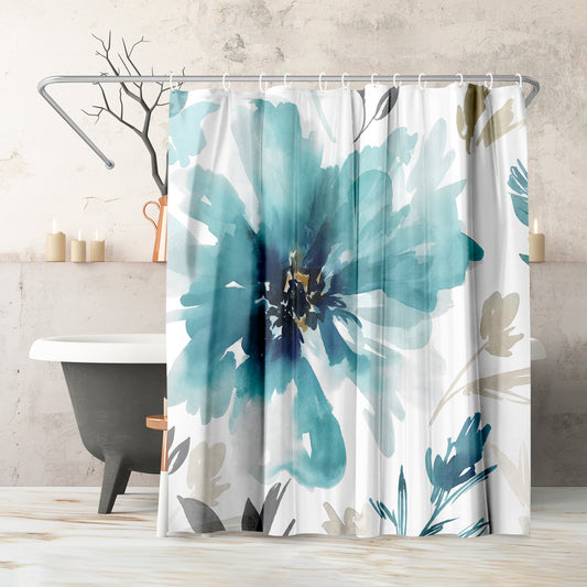 71" x 74" Shower Curtain, Finesse I by PI Creative Art