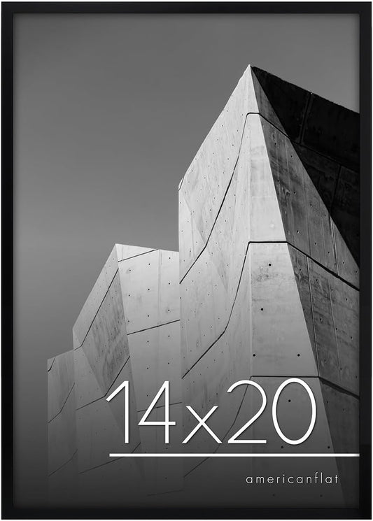 Modern Gallery Poster Frame without Mat, Black | Streamline Collection