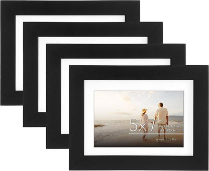 Set of 4 - Gallery Picture Frame with Mat | Signature Collection