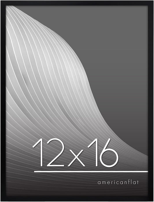 Modern Gallery Picture Frame without Mat, Black  | Streamline Collection
