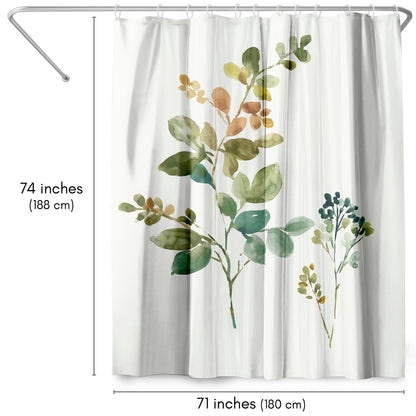 71" x 74" Boho Shower Curtain with 12 Hooks, True And Fair by PI Creative Art