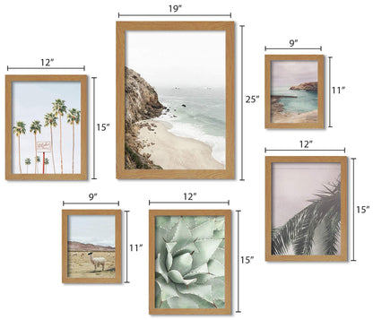California Coast - 6 Piece Framed Gallery Wall Set