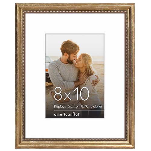 Americanflat Vintage Frames with Mat | Antique-Style Molding