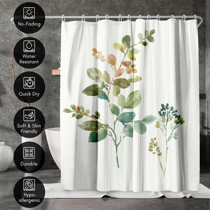 71" x 74" Boho Shower Curtain with 12 Hooks, True And Fair by PI Creative Art
