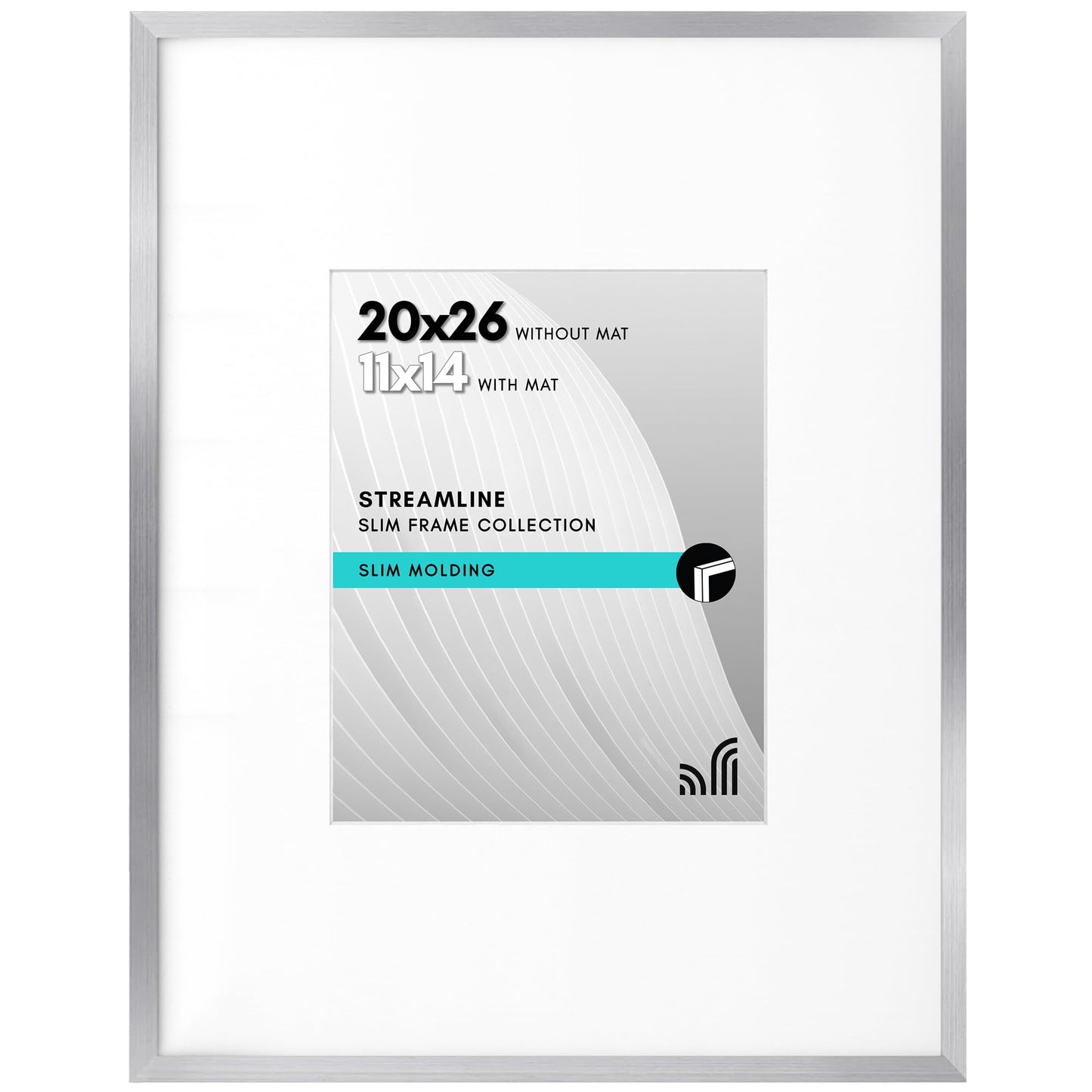 Americanflat | Thin Border Picture Frame | Shatter-Resistant Plexiglass