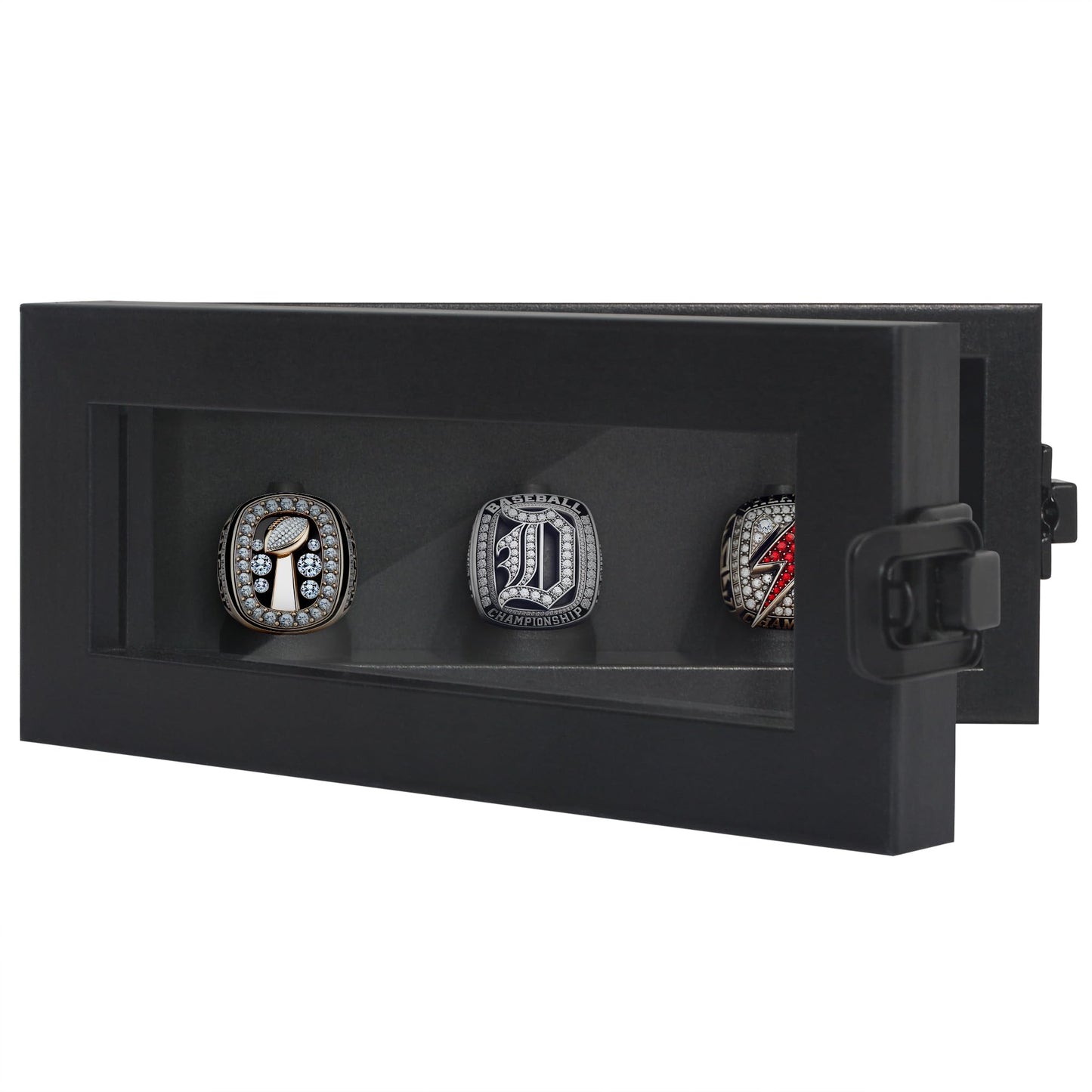 Championship Ring Display Case - Holds 20, 3 or 9 Rings | All-Star Collection