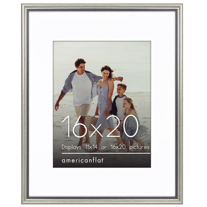 Americanflat Vintage Frames with Mat | Distressed Molding