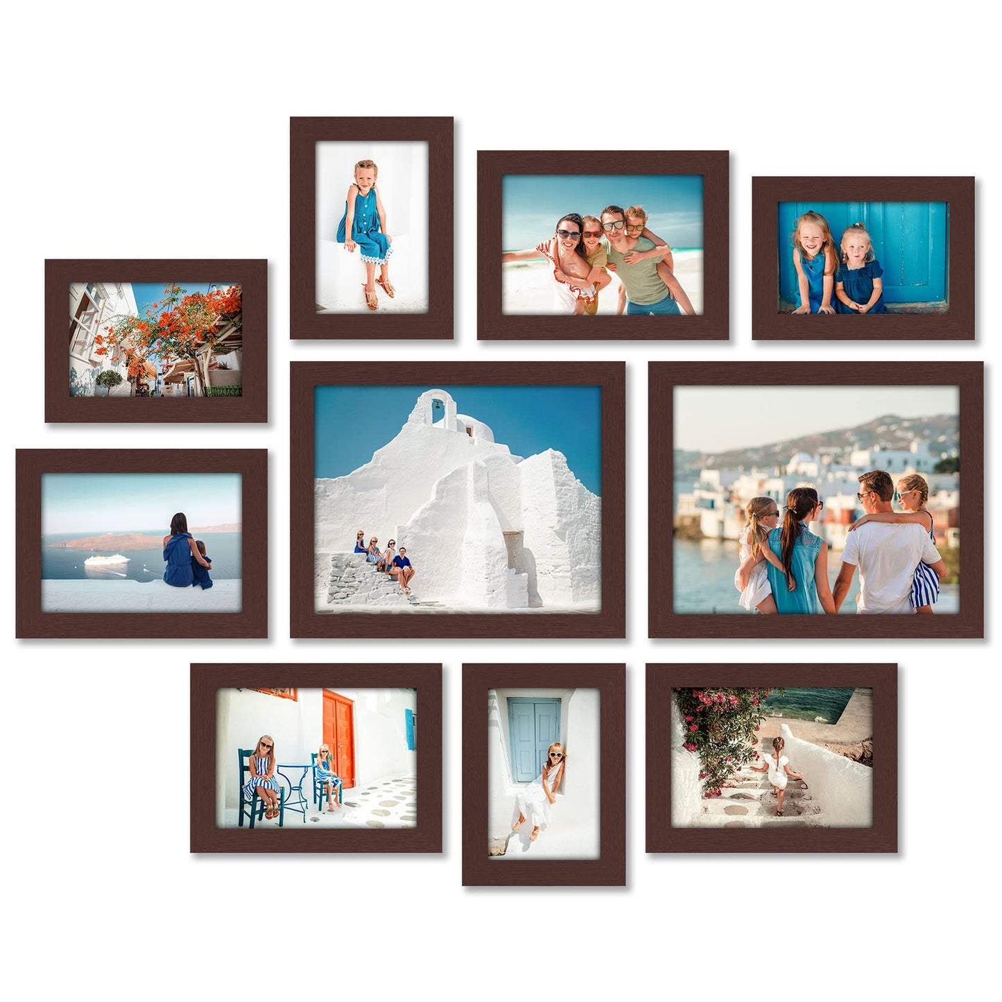 Picture Frame Set of 10 Without Mat - Americanflat