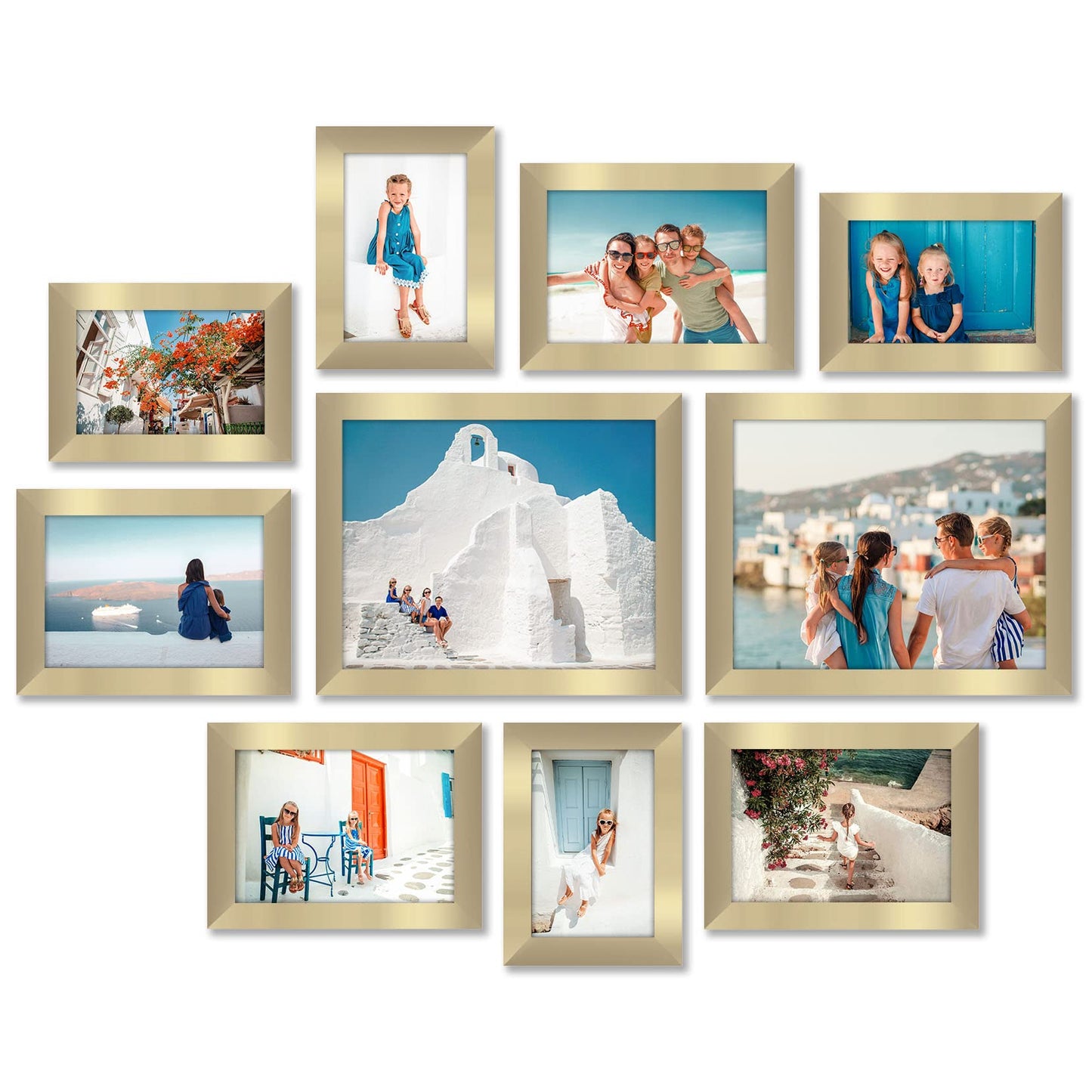 Picture Frame Set of 10 Without Mat - Americanflat