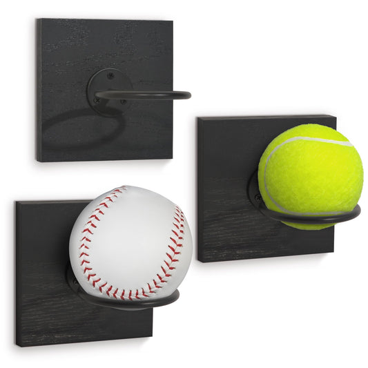 ports Ball Display Stand for Baseball, Basketball, Football, and Tennis Set of 3 | All-Star Collection