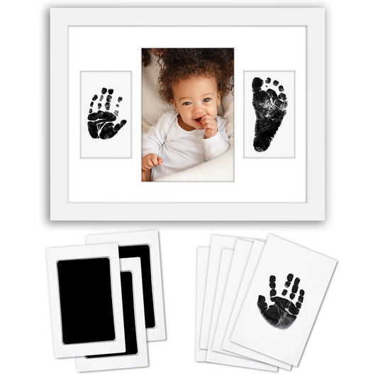 Americanflat Inkless Print Frame Kit | 9x12 | 3-Opening Mat | Mess-Free Ink