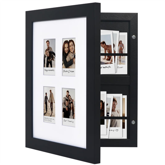 Americanflat Storage Collage Frame | 4 Openings | Holds 100 | Tabletop/Wall