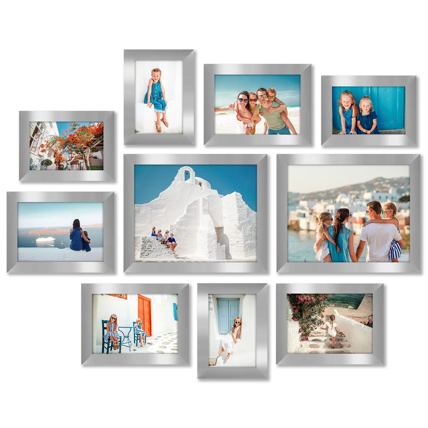 Picture Frame Set of 10 Without Mat - Americanflat
