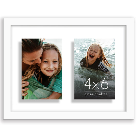 Americanflat Collage Frame | Floating Effect | Shatter-Resistant Glass