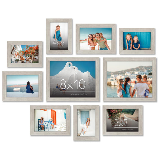 Picture Frame Set of 10 Without Mat - Americanflat