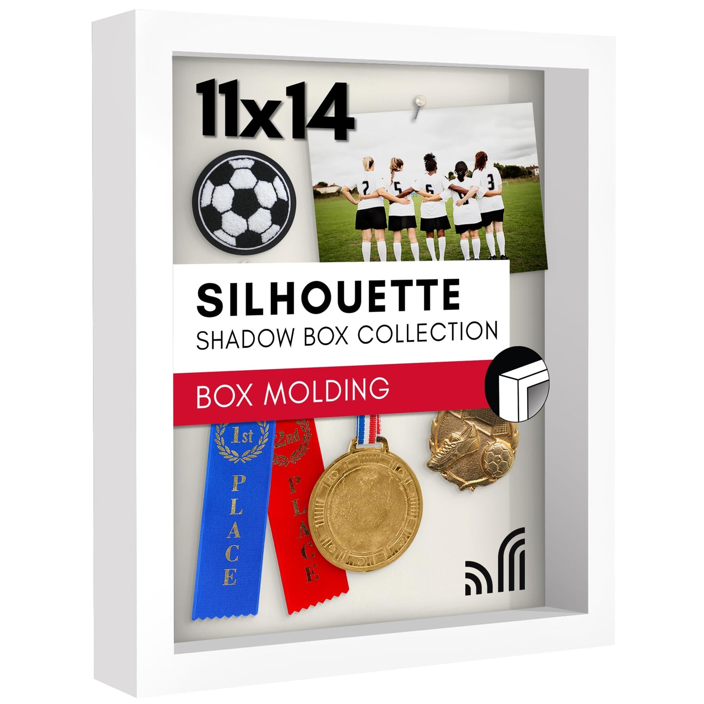 Shadow Box Frame, Shatter-Resistant Glass - Americanflat