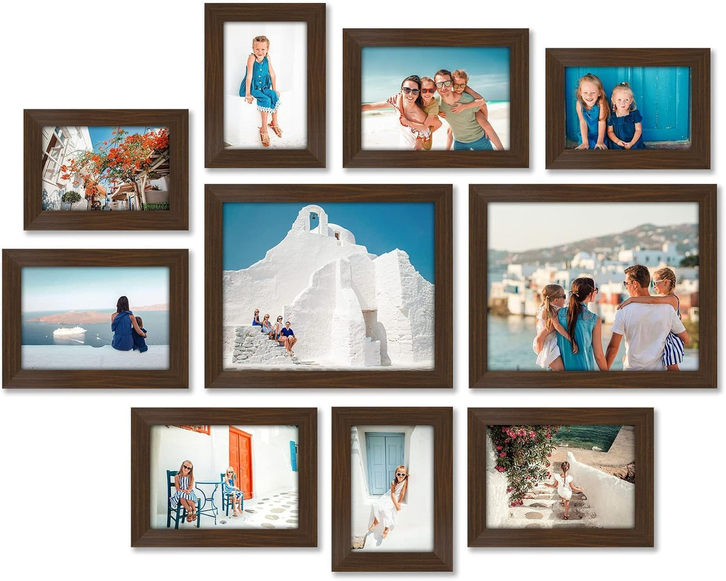 Picture Frame Set of 10 Without Mat - Americanflat