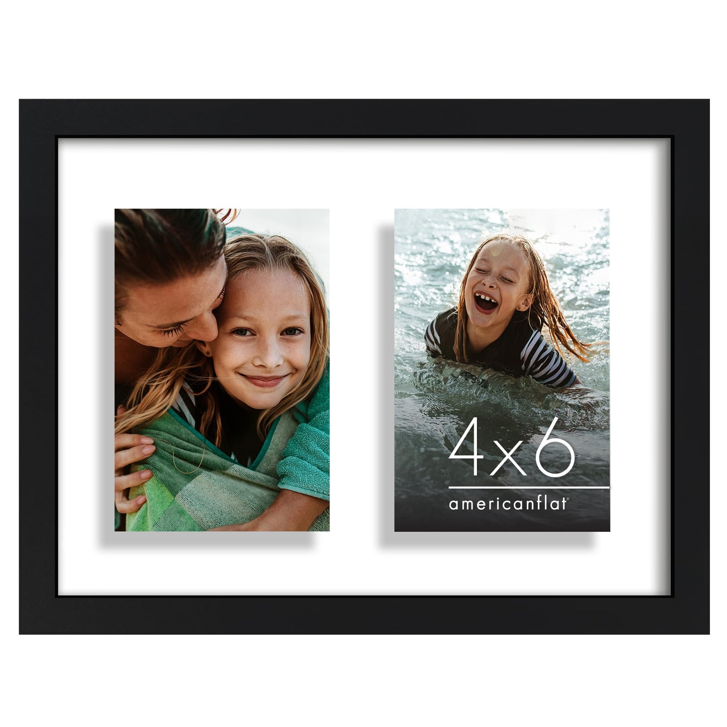Americanflat Collage Frame | Floating Effect | Shatter-Resistant Glass