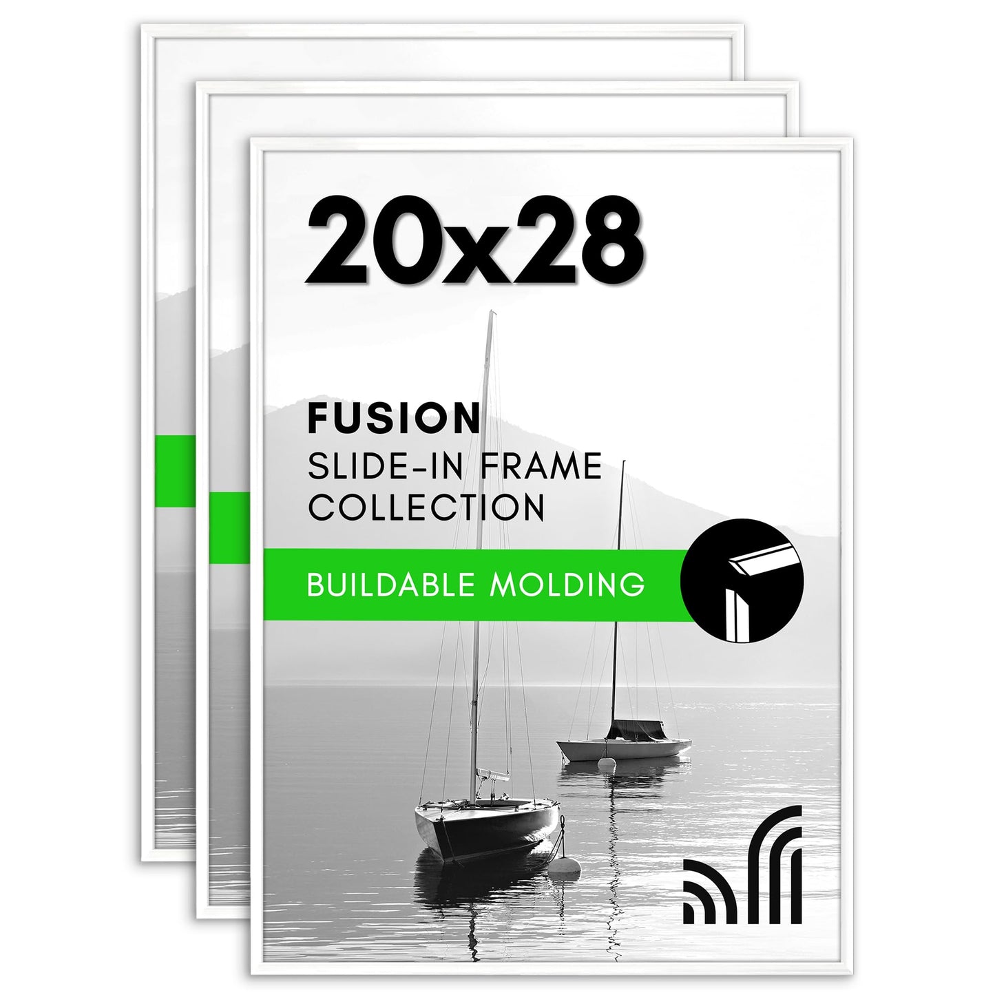 Snap-In Poster Frames Set of 3 Without Mat - Americanflat