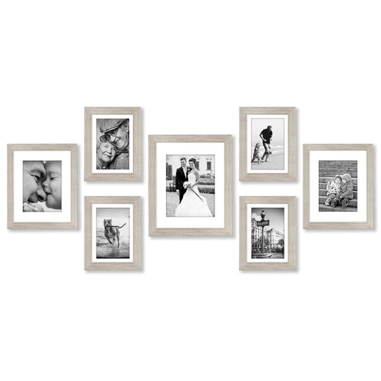 Americanflat Gallery Wall Frame Set | Set of 7 | Shatter-Resistant Glass
