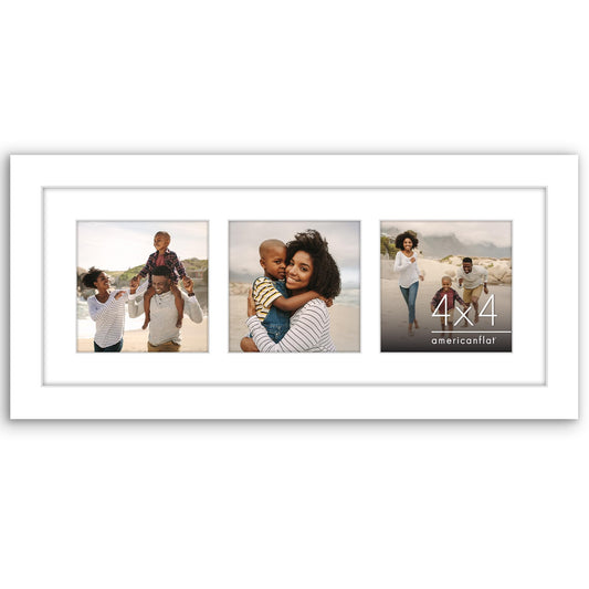Americanflat Signature Collage Frame | 3-Opening | Shatter-Resistant Glass