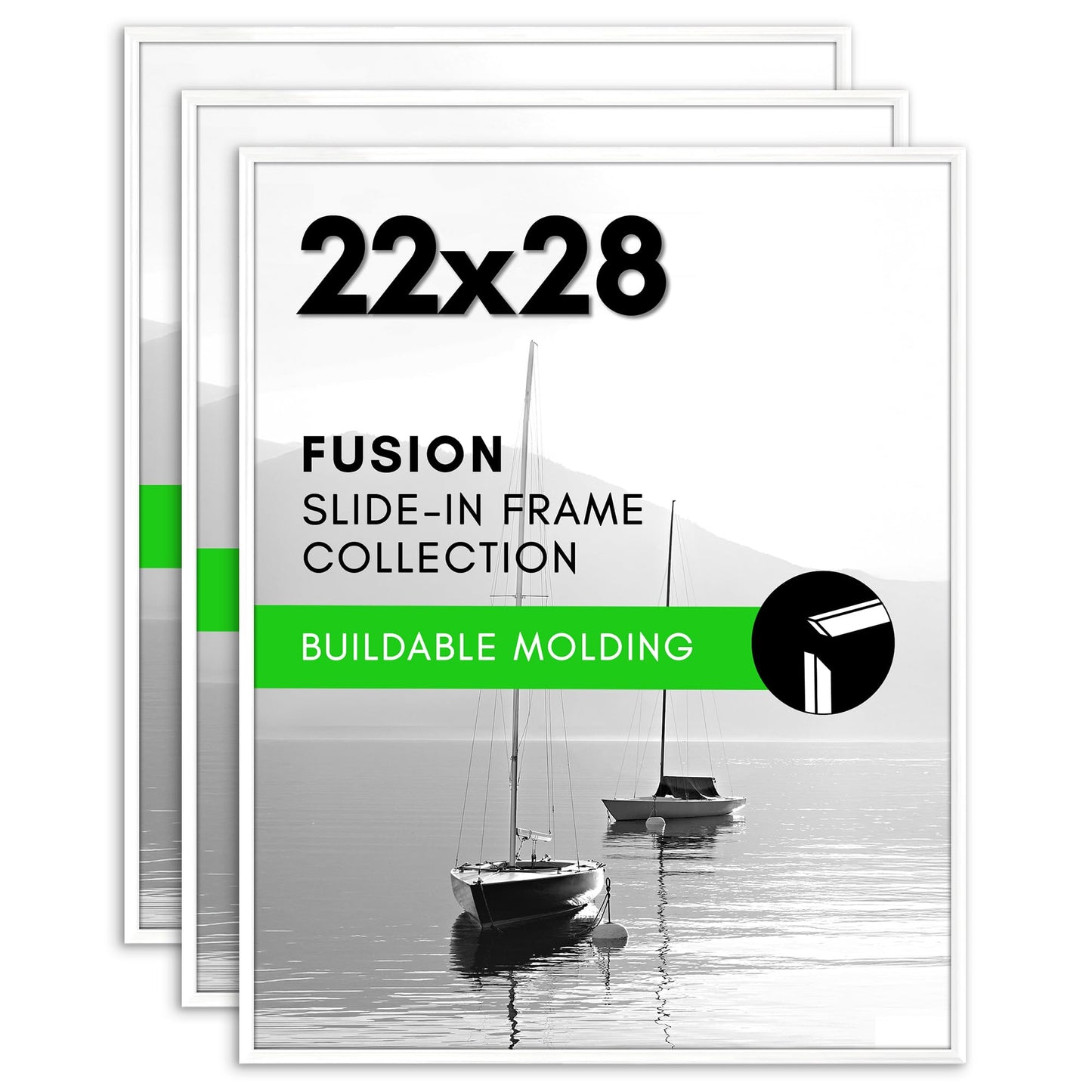 Snap-In Poster Frames Set of 3 Without Mat - Americanflat
