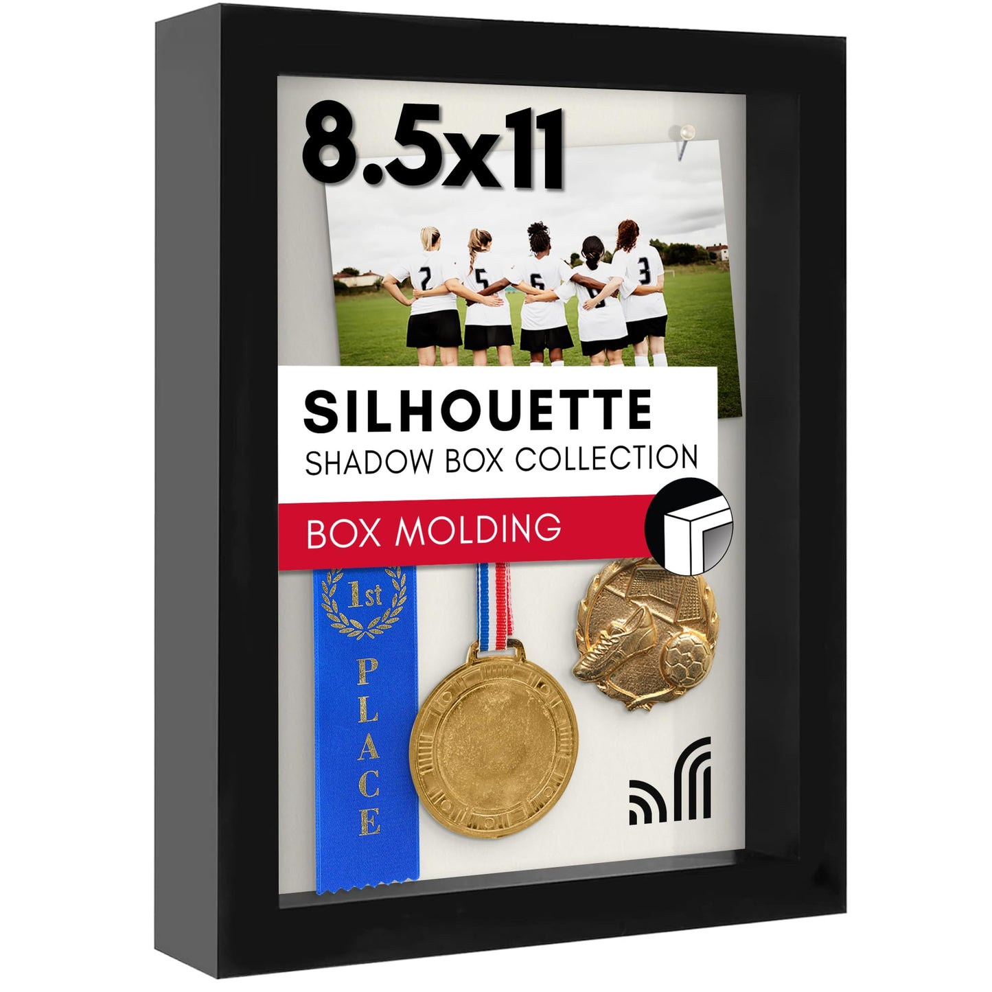 Shadow Box Frame, Shatter-Resistant Glass - Americanflat