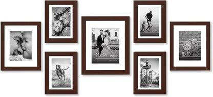 7 Piece Gallery wall frame set - Multipack and Variety of colors