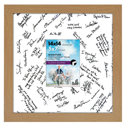 Americanflat Wedding Signature Frame with Mat | Classic Molding