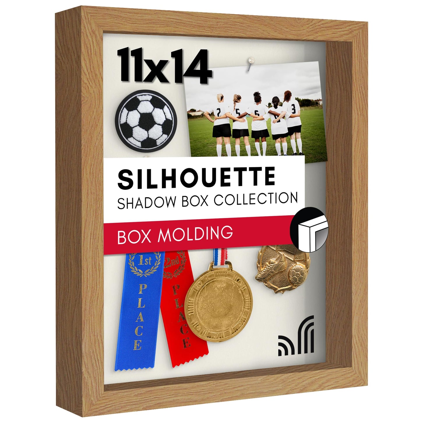 Shadow Box Frame, Shatter-Resistant Glass - Americanflat