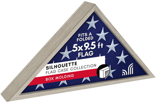 Flag Display Case for 5x9.5 Burial Flag - Americanflat