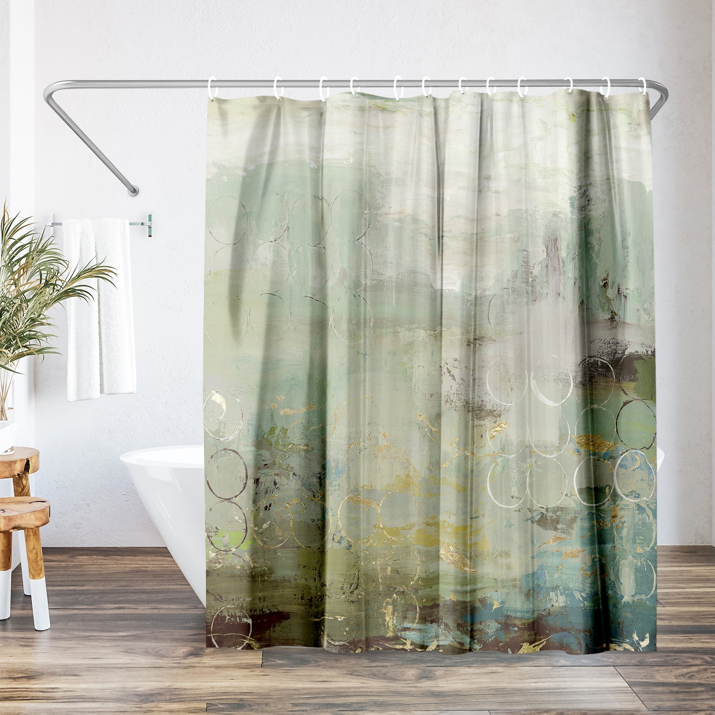Americanflat 71x74 Liability Shower Curtain - 100% Polyester Shower Curtain