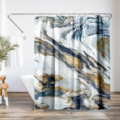 Americanflat 71x74 Shower Curtain - Abstract Shower Curtain - Space Giant by PI Creative Art
