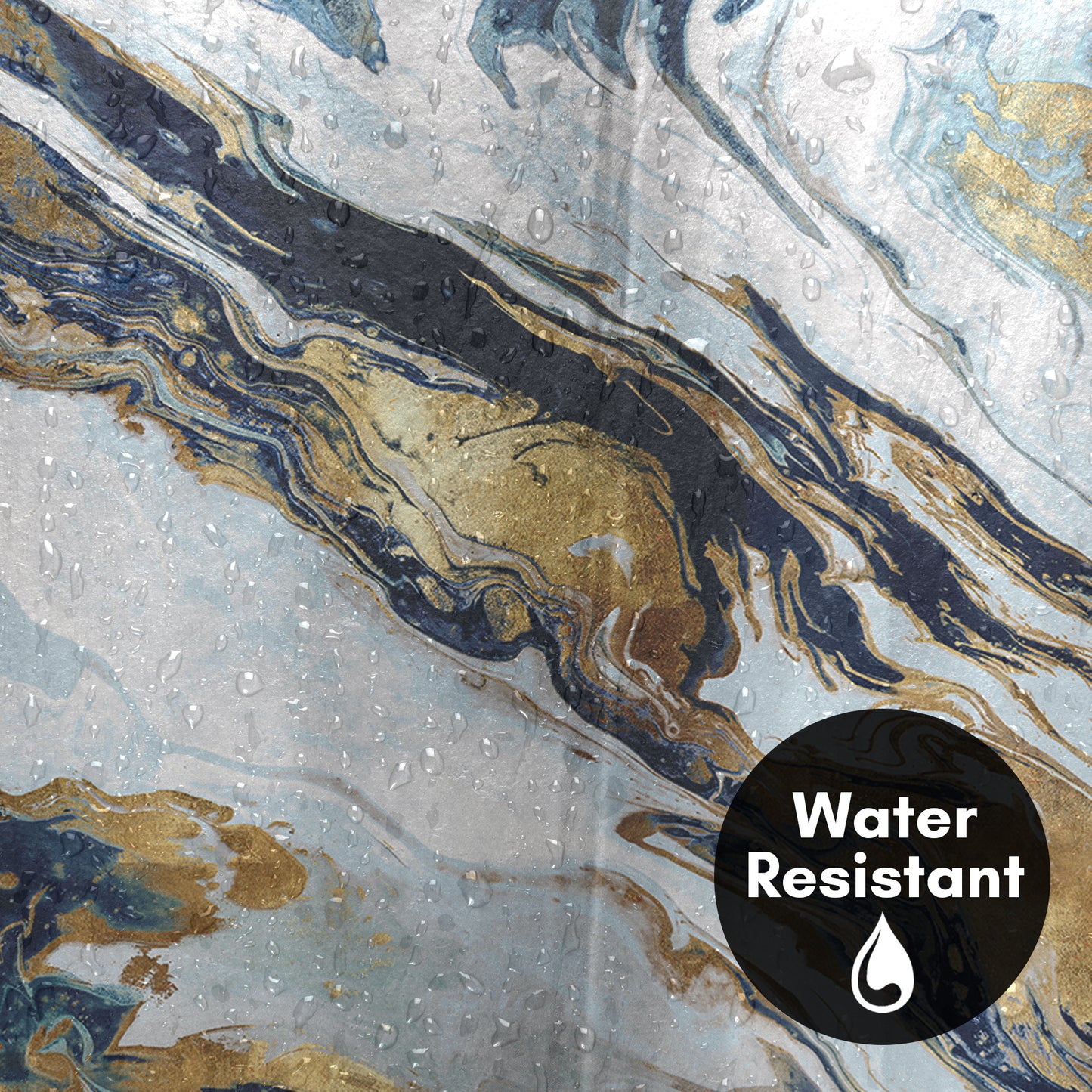 Americanflat 71x74 Shower Curtain - Abstract Shower Curtain - Space Giant by PI Creative Art
