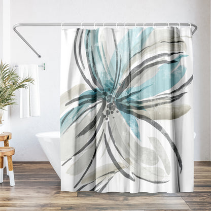 Americanflat 71x74 May Poem Shower Curtain - 100% Polyester Shower Curtain