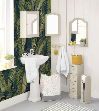 Peel & Stick Wallpaper Roll - Green Palm Leaf Wallpaper Roll by DecoWorks
