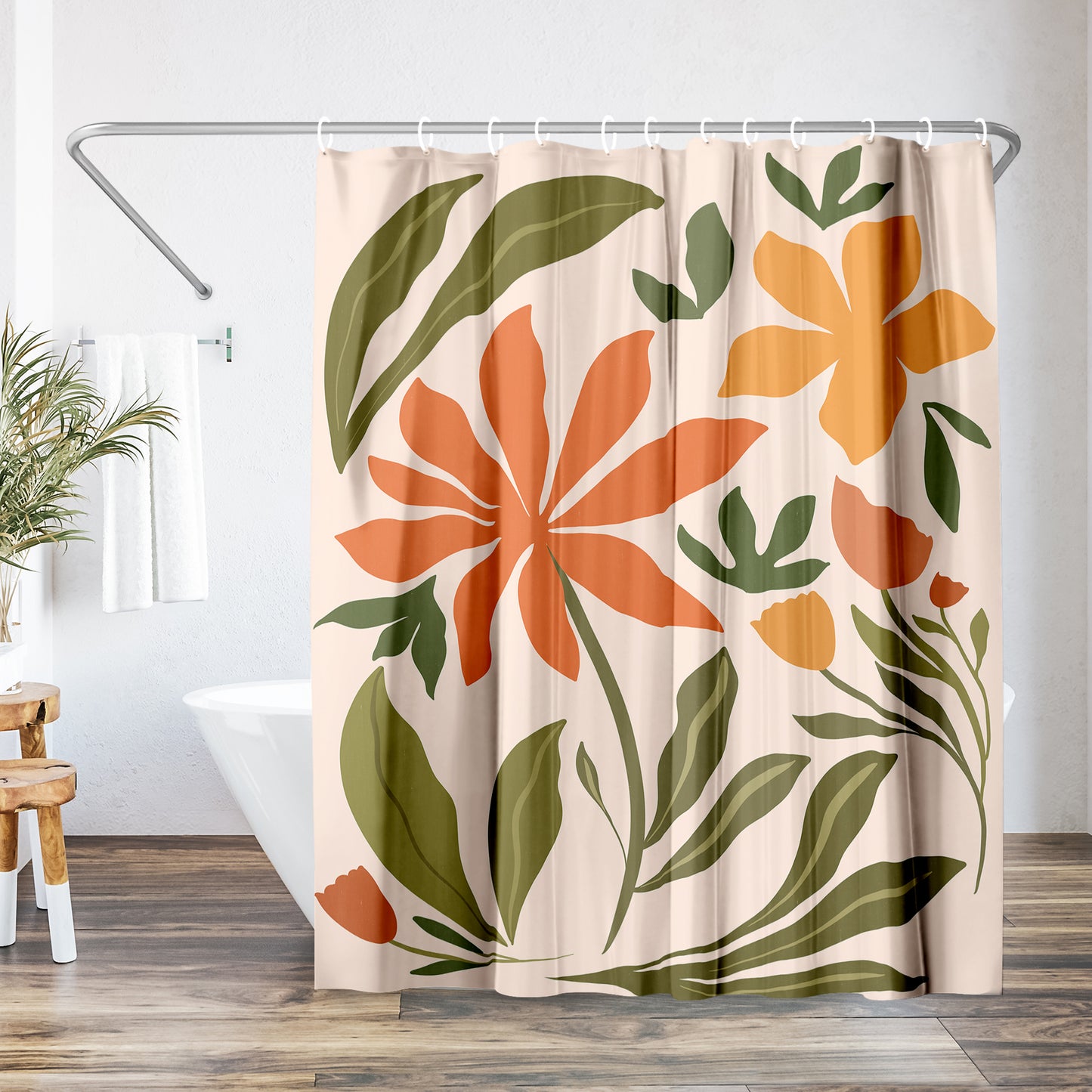 Americanflat 71x74 A Warm Day Shower Curtain - 100% Polyester Shower Curtain