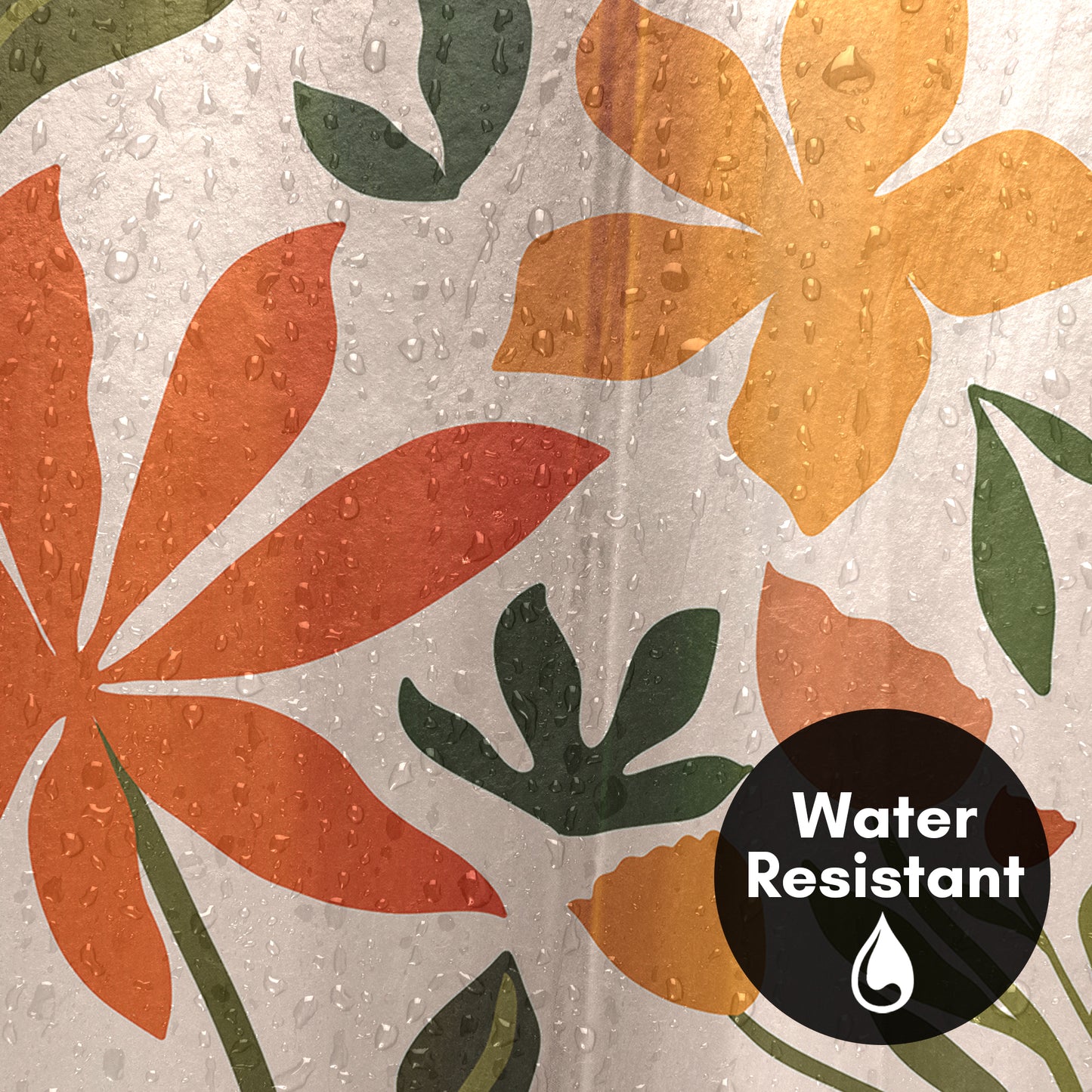 Americanflat 71x74 A Warm Day Shower Curtain - 100% Polyester Shower Curtain