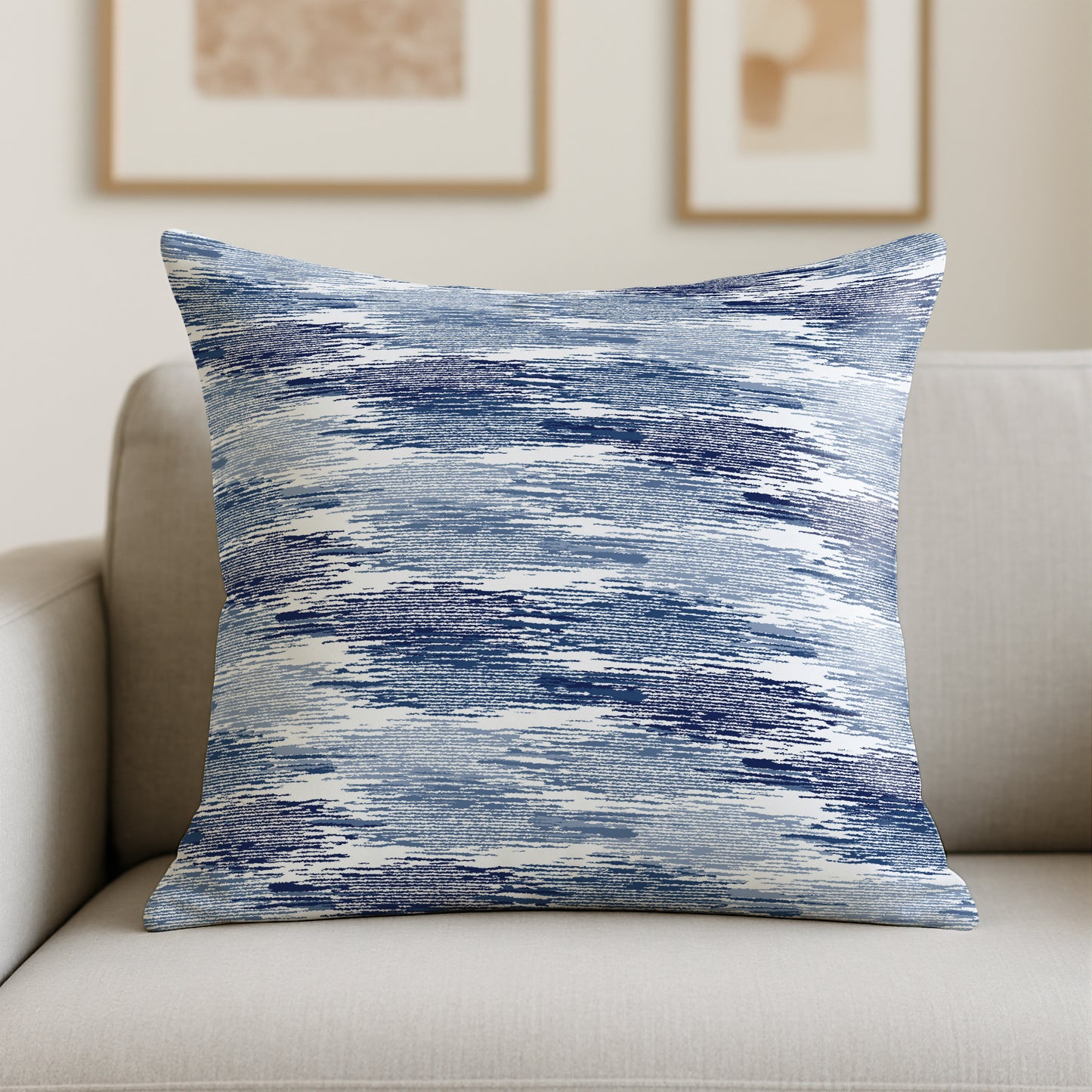 Throw Pillow with Sewn-In Insert | Blurred Design