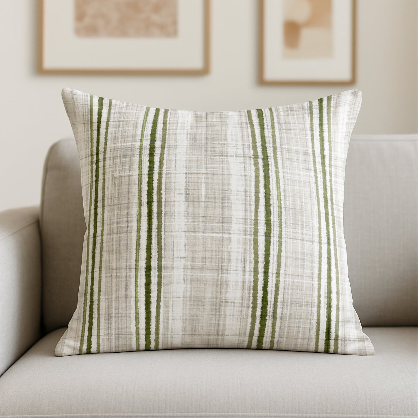Throw Pillow with Sewn-In Insert | Stripes