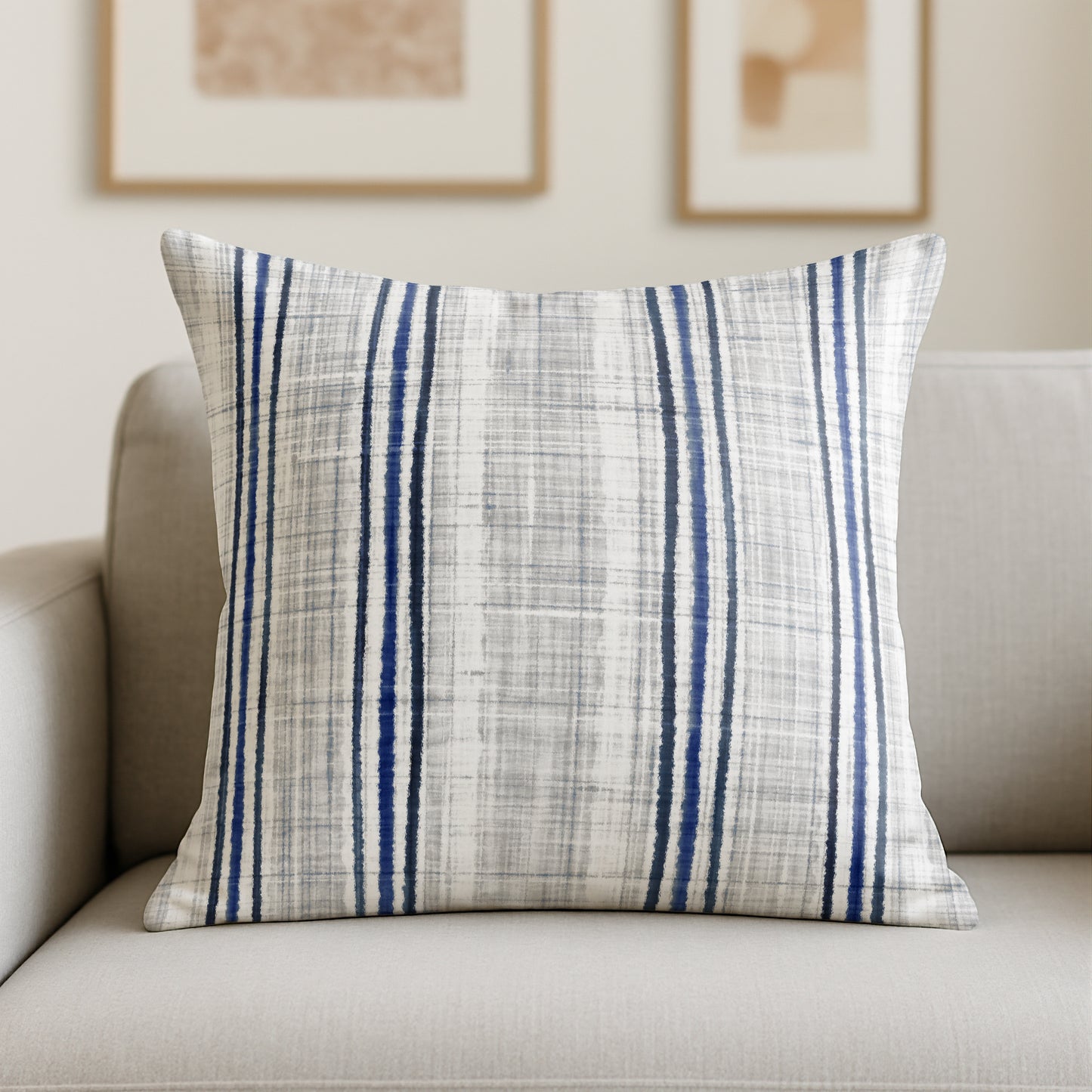 Throw Pillow with Sewn-In Insert | Stripes