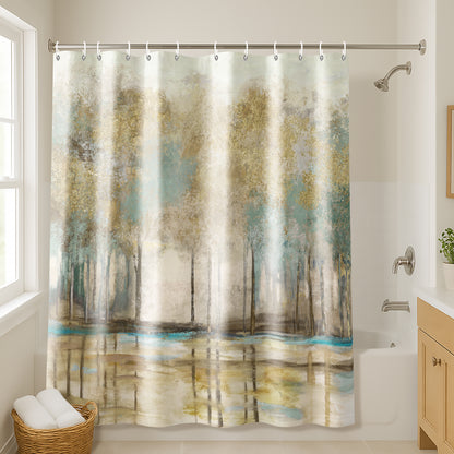71x74 Shower Curtain with 12 Metal Grommets | Woodlot